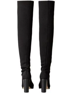 New 🛒 Tony Bianco Lucca Black Sock Knit 🥾 Boots ✨ -Women Shoes shop 888521950 4 720x928