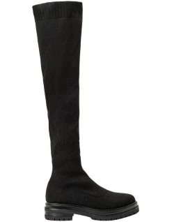 Hot Sale 👍 Tony Bianco Winter Black Sock Knit Knee Sock Boot 🧨