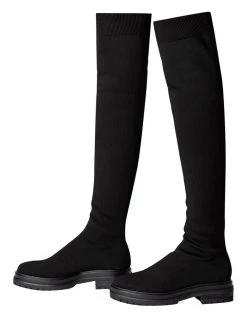 Hot Sale 👍 Tony Bianco Winter Black Sock Knit Knee Sock Boot 🧨 -Women Shoes shop 888523750 3 720x928