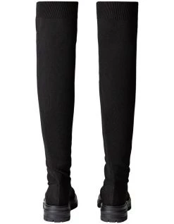 Hot Sale 👍 Tony Bianco Winter Black Sock Knit Knee Sock Boot 🧨 -Women Shoes shop 888523750 4 720x928