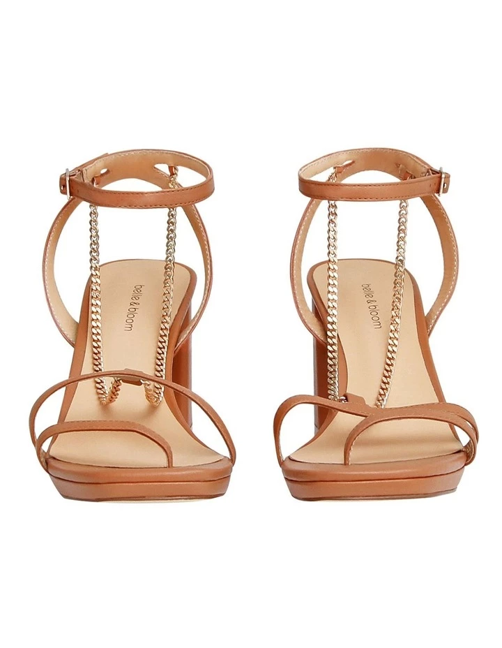Cheap 😉 Belle & Bloom Stars Aligned Tan Chain Heel 🎁 5 Cheap 😉 Belle & Bloom Stars Aligned Tan Chain Heel 🎁 - Image 5