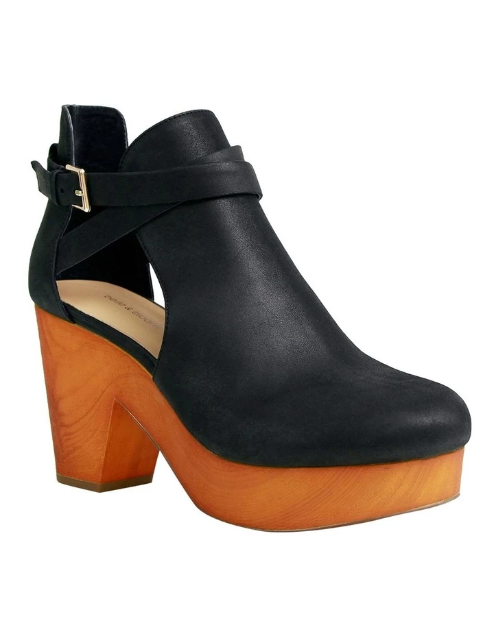 Best Sale ⭐ Belle & Bloom Fearless Black Clog Ankle Boot 🔔 2 Best Sale ⭐ Belle & Bloom Fearless Black Clog Ankle Boot 🔔 - Image 2