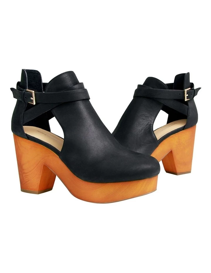 Best Sale ⭐ Belle & Bloom Fearless Black Clog Ankle Boot 🔔 4 Best Sale ⭐ Belle & Bloom Fearless Black Clog Ankle Boot 🔔 - Image 4