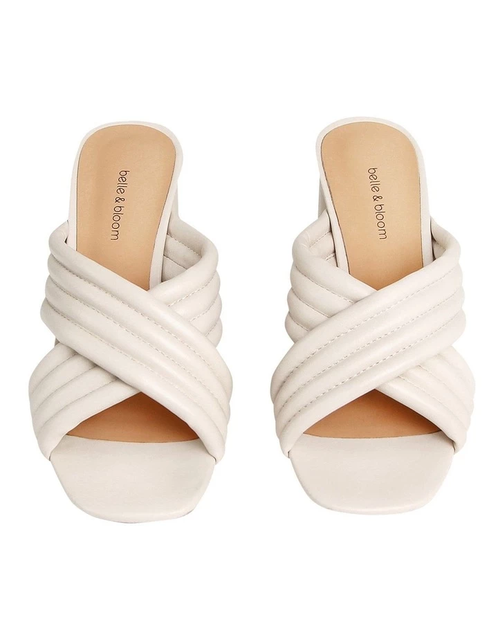 Hot Sale ❤️ Belle & Bloom When In Rome Cream Quilted Mule 👟 Shoe 🔥 4 Hot Sale ❤️ Belle & Bloom When In Rome Cream Quilted Mule 👟 Shoe 🔥 - Image 4