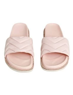 New 🛒 Belle & Bloom Go Get 'Em Blush Quilted Slide 🧨 -Women Shoes shop 889076530 4 720x928