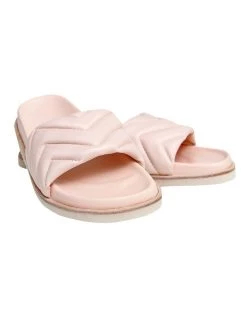 New 🛒 Belle & Bloom Go Get 'Em Blush Quilted Slide 🧨 -Women Shoes shop 889076530 6 720x928