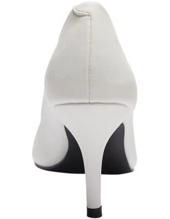 Budget 🔥 Ravella Wendy White Smooth Heeled 👟 Shoes 🛒 -Women Shoes shop 892533880 5 720x928