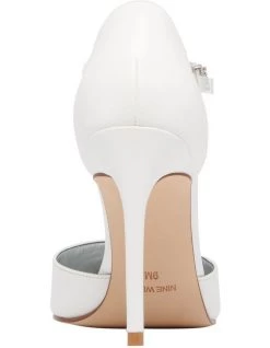 Budget ❤️ Nine West Fabulou White Pumps ✨ -Women Shoes shop 898944220 4 720x928