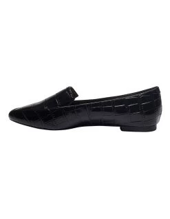 Discount 👍 Sandler Leoni Black Croc Print Flat 👟 Shoes 🤩 -Women Shoes shop 900445420 3 720x928