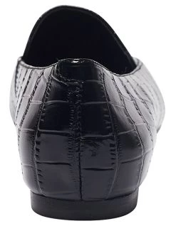 Discount 👍 Sandler Leoni Black Croc Print Flat 👟 Shoes 🤩 -Women Shoes shop 900445420 5 720x928