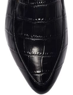 Discount 👍 Sandler Leoni Black Croc Print Flat 👟 Shoes 🤩 -Women Shoes shop 900445420 7 720x928