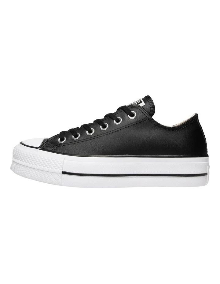 New 🥰 Converse Chuck Taylor All Star Black Leather Platform 👟 Sneakers 🔔 2 New 🥰 Converse Chuck Taylor All Star Black Leather Platform 👟 Sneakers 🔔 - Image 2