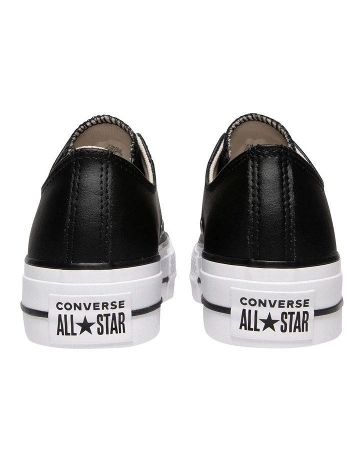 New 🥰 Converse Chuck Taylor All Star Black Leather Platform 👟 Sneakers 🔔 4 New 🥰 Converse Chuck Taylor All Star Black Leather Platform 👟 Sneakers 🔔 - Image 4