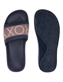 Best Sale ✔️ Roxy Slippy Blue Slides ✨ -Women Shoes shop 901898110 3 720x928