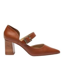 Cheap ✔️ Jane Debster Giselle Cognac Glove Heeled 👟 Shoes ✔️