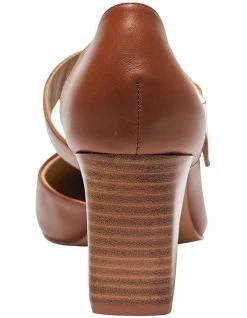 Cheap ✔️ Jane Debster Giselle Cognac Glove Heeled 👟 Shoes ✔️ -Women Shoes shop 902163070 5 720x928